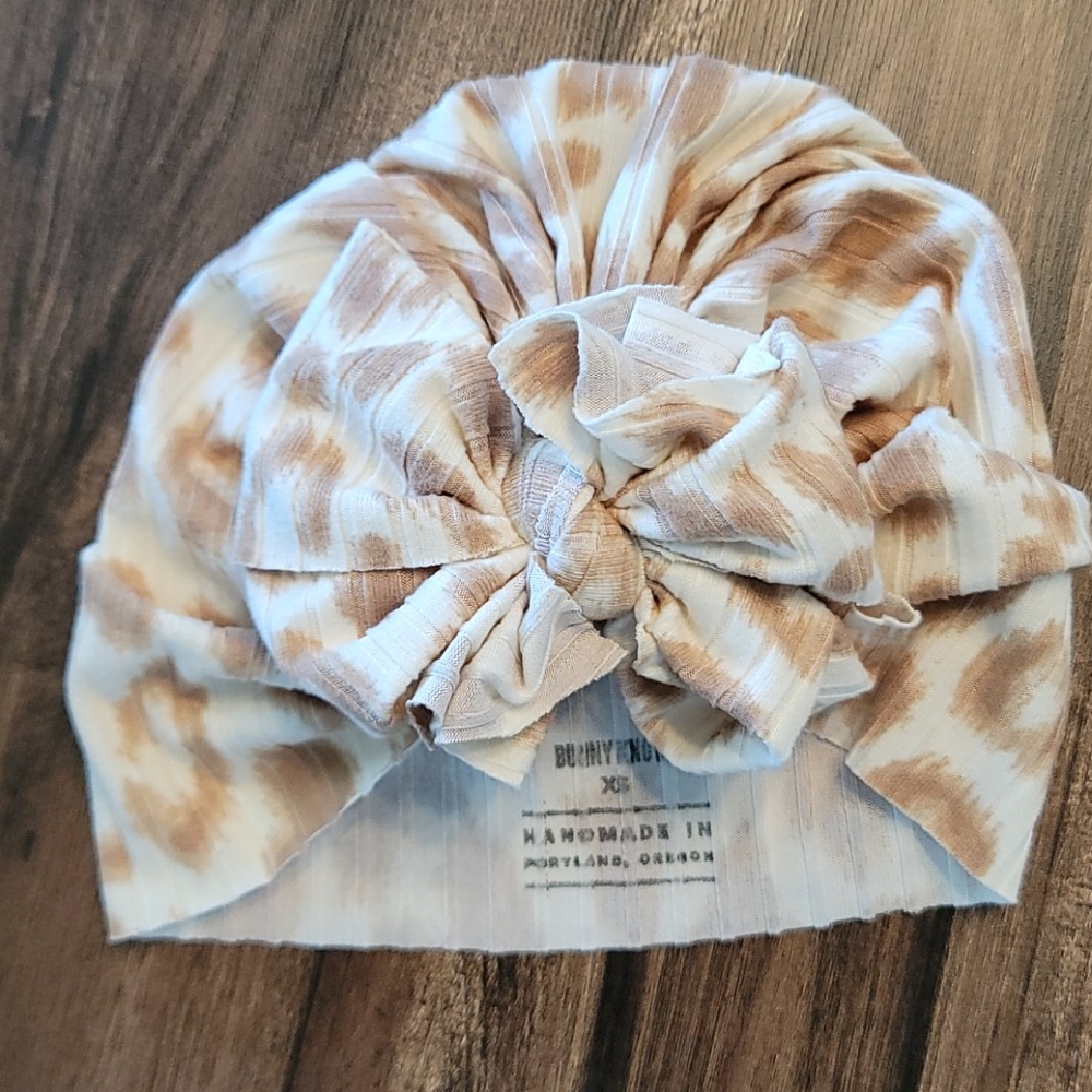 Bunny Knot Raga Bow Cheetah Print